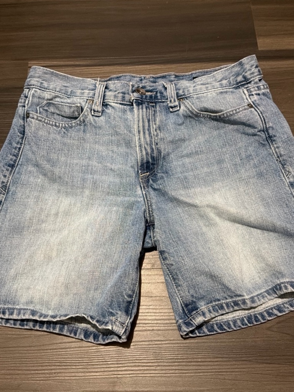 Calvin Klein Jeans Light Blue Washed Denim Shorts
